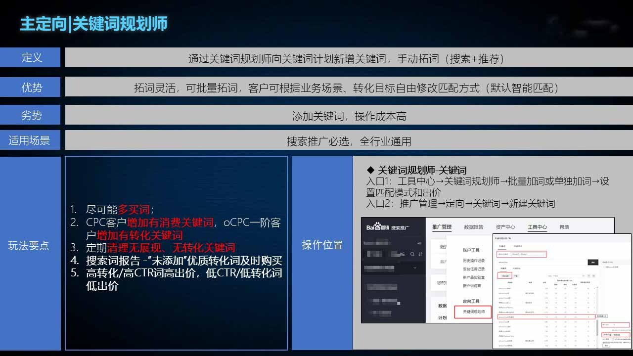 投放指南：搜索推广定向产品介绍